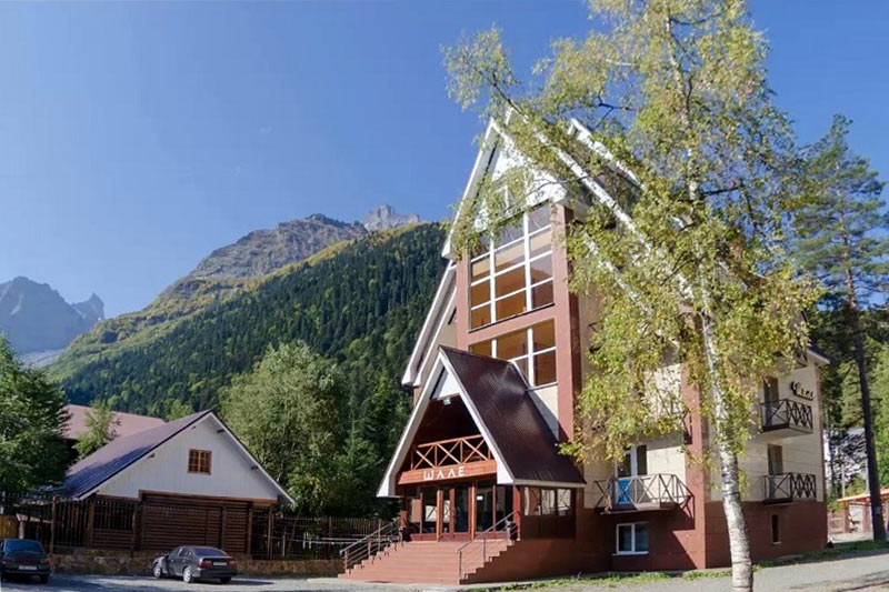 Front view of the hotel